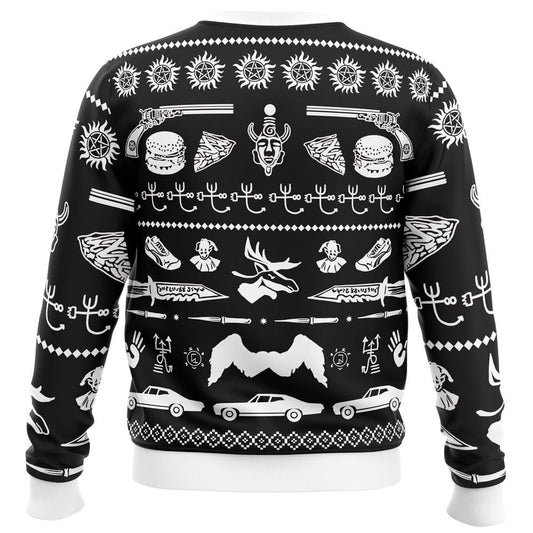 A Very Supernatural Christmas Ugly Christmas Sweater - Christmas Jumper (back)