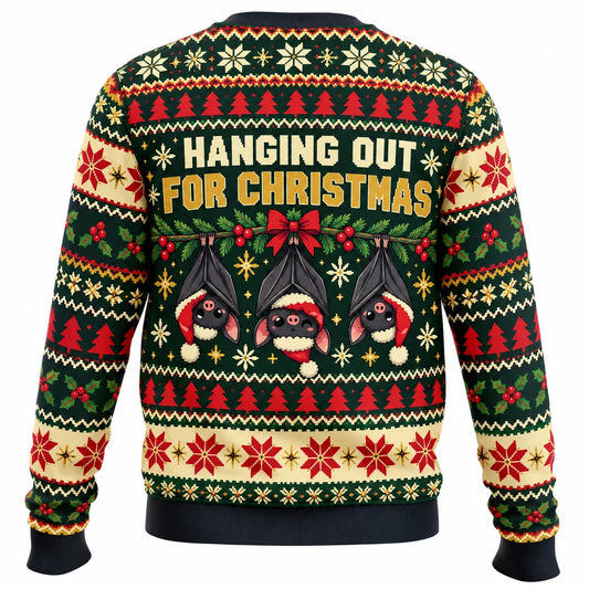 Batteries Low Bats High Ugly Christmas Sweater - Christmas Jumper (back)