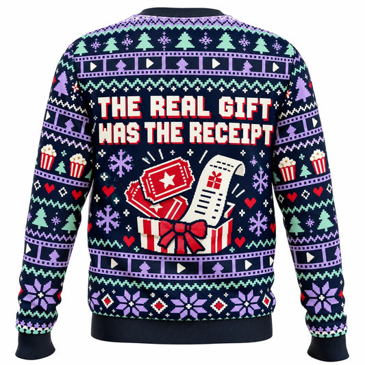 Christmas Plot Twist Ugly Christmas Sweater - Christmas Jumper (back)
