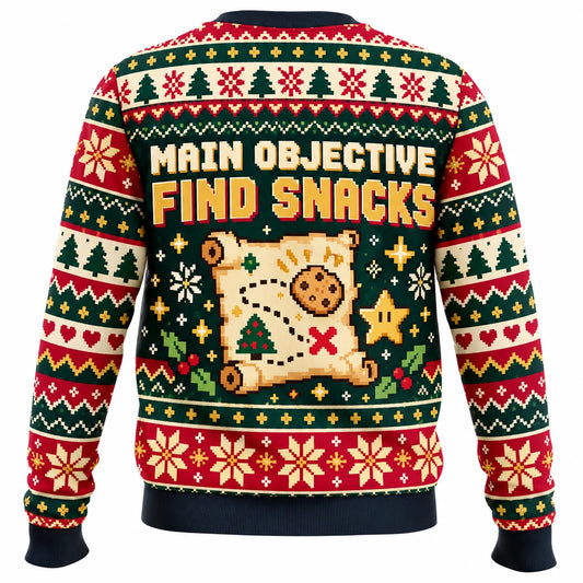 Christmas Side Quest Ugly Christmas Sweater - Christmas Jumper (back)
