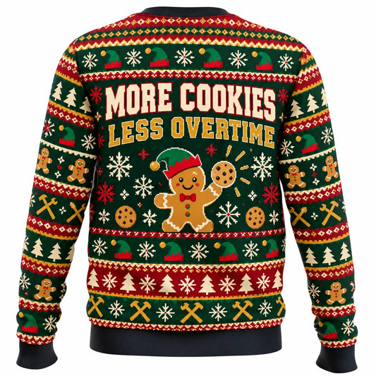 Elf Union Local 1225 Ugly Christmas Sweater - Christmas Jumper (back)