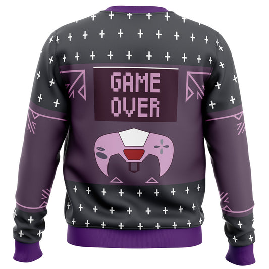 Gamer Cred Survivor Knit Ugly Christmas Sweater - Christmas Jumper (back)