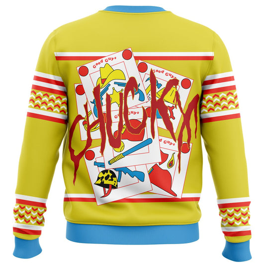 Good Guy Gone Bad Knit Ugly Christmas Sweater - Christmas Jumper (back)