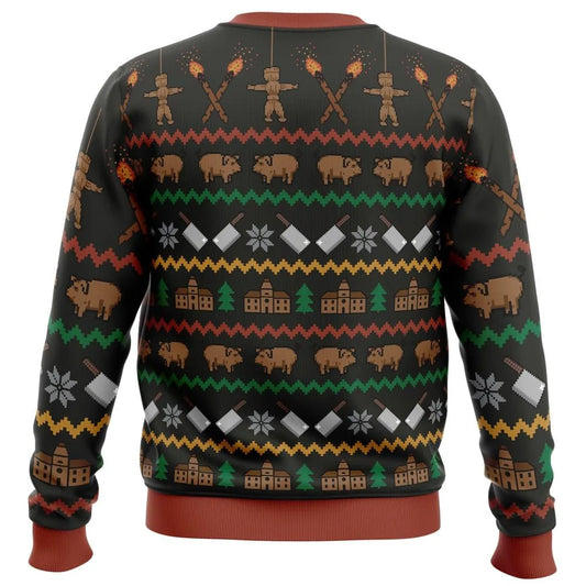 Haunted Colony Christmas Ugly Christmas Sweater - Christmas Jumper (back)