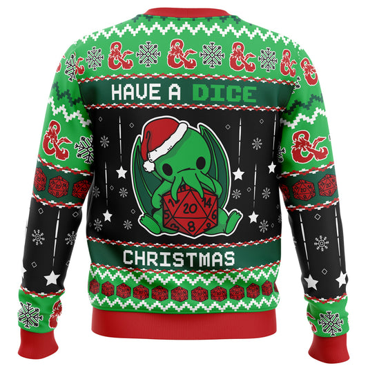 Have A Dice Christmas Ugly Christmas Sweater - Christmas Jumper (back)