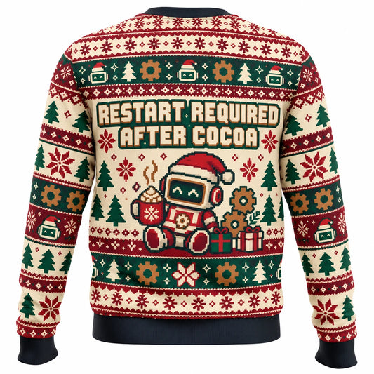 Holiday Cheer Installing Ugly Christmas Sweater - Christmas Jumper (back)
