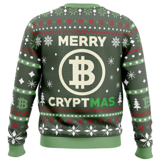 Merry Cryptmas Ugly Christmas Sweater - Christmas Jumper (back)