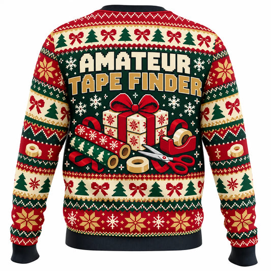 Professional Gift Wrapper Ugly Christmas Sweater - Christmas Jumper (back)