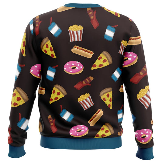 Snack Time Survivor Knit Ugly Christmas Sweater - Christmas Jumper (back)