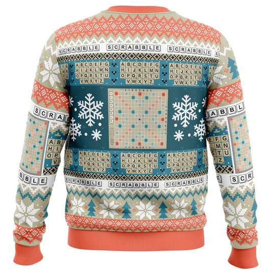 Triple Word Score Christmas Ugly Christmas Sweater - Christmas Jumper (back)