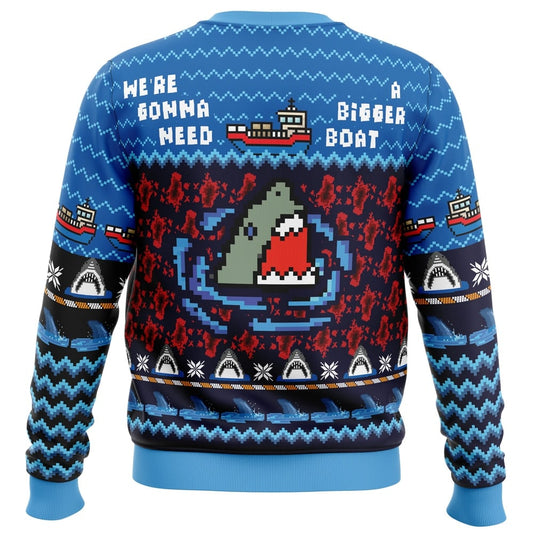 We're Gonna Need A Bigger Sleigh Ugly Christmas Sweater - Christmas Jumper (back)