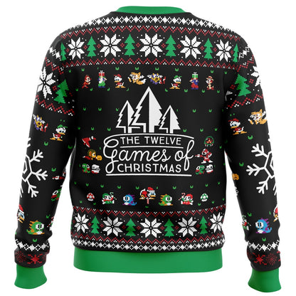 12 Games Of Christmas Ugly Christmas Sweater - Christmas Jumper (back)