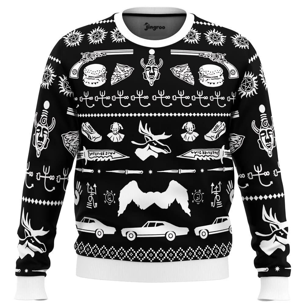 A Very Supernatural Christmas Ugly Christmas Sweater - Christmas Jumper (front)