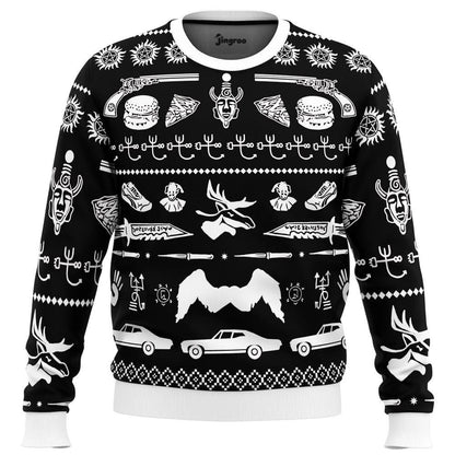 A Very Supernatural Christmas Ugly Christmas Sweater - Christmas Jumper (front)