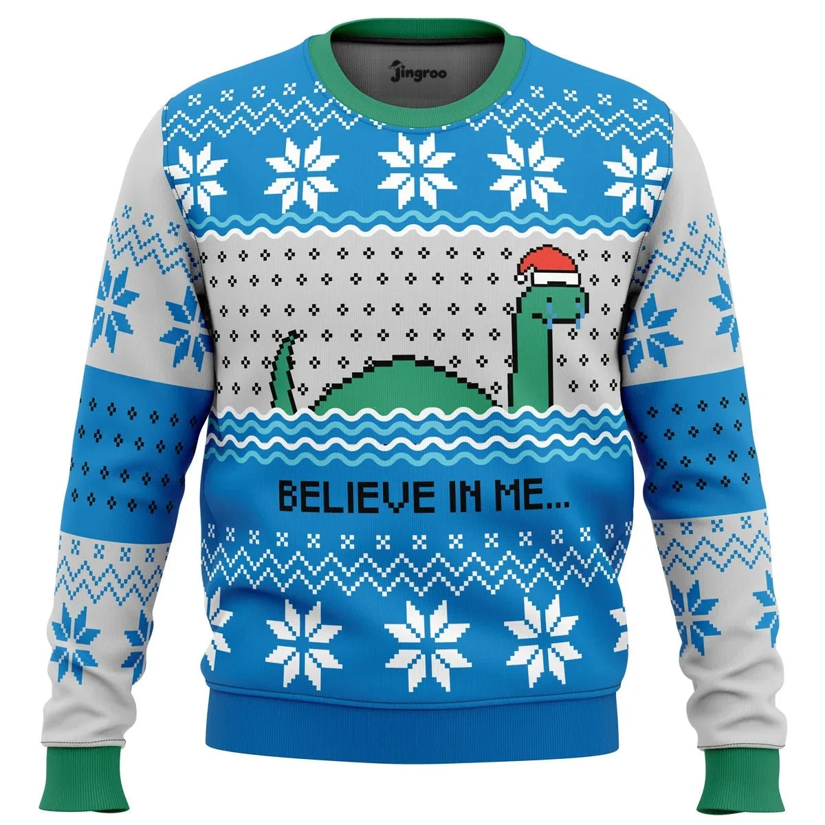Believe In Me... Nessie Ugly Christmas Sweater - Christmas Jumper (view 1)