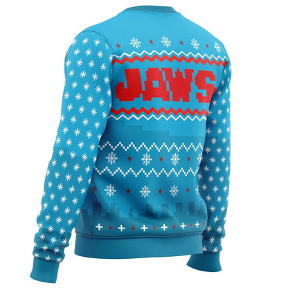 Big Shark Energy Ugly Christmas Sweater - Christmas Jumper (view 3)