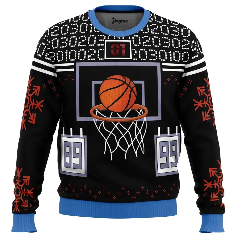 Buzzer Beater Survivor Knit Ugly Christmas Sweater - Christmas Jumper (front)