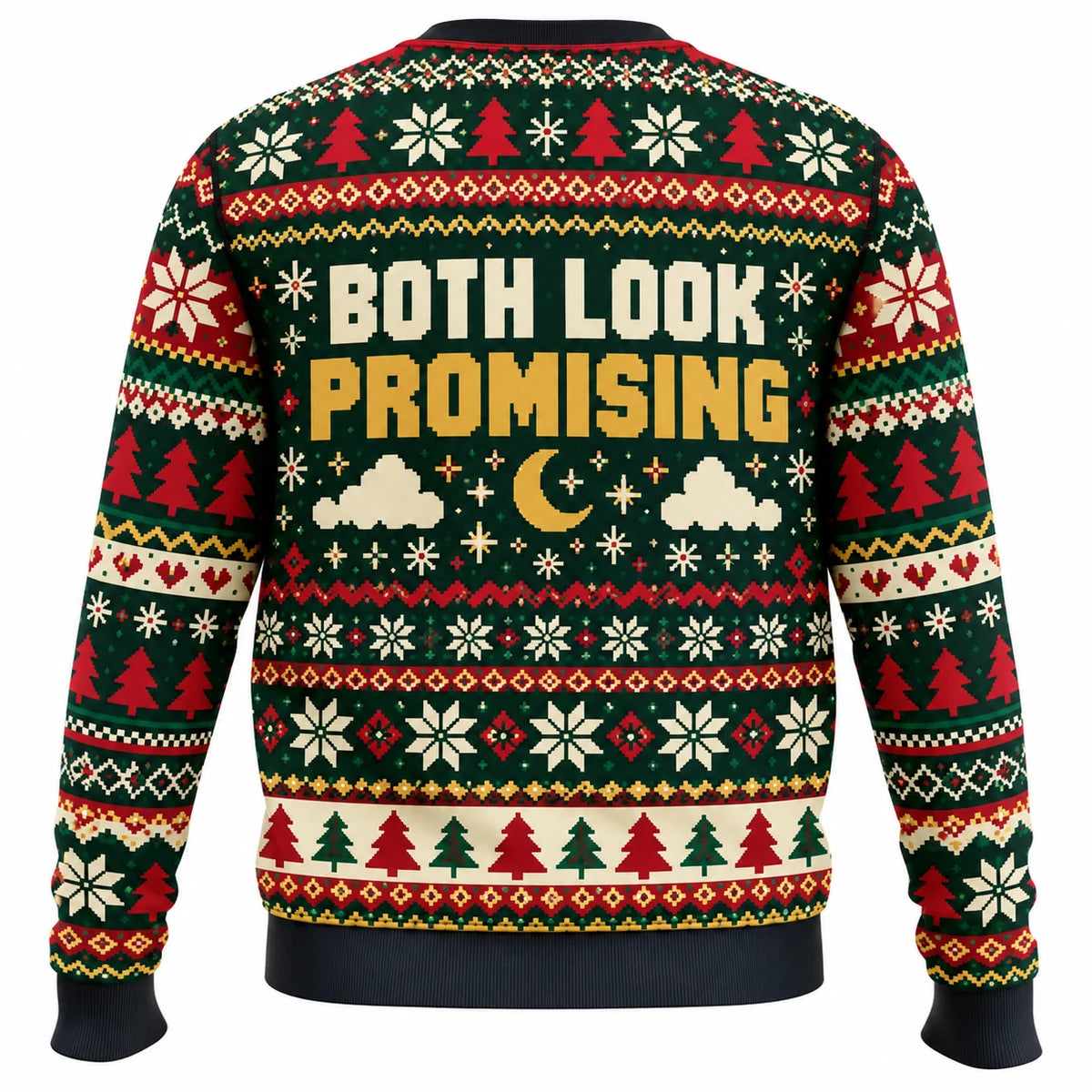 Chance of Snow Chance of Naps Ugly Christmas Sweater - Christmas Jumper (back)