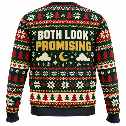 Chance of Snow Chance of Naps Ugly Christmas Sweater - Christmas Jumper (back)