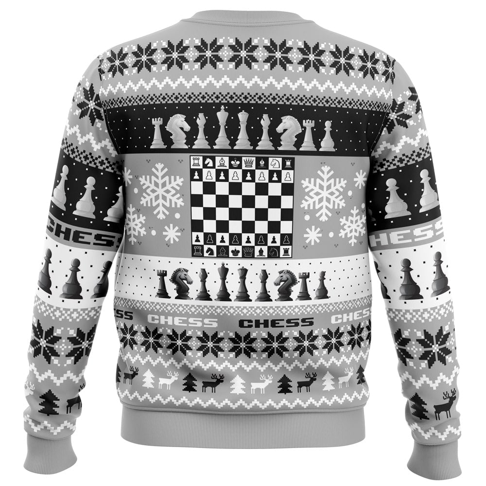 Checkmate, Scrooge Ugly Christmas Sweater - Christmas Jumper (back)