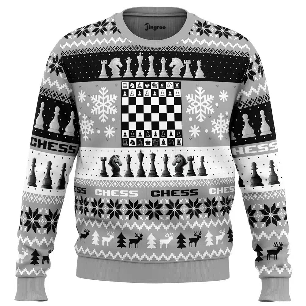 Checkmate, Scrooge Ugly Christmas Sweater - Christmas Jumper (front)