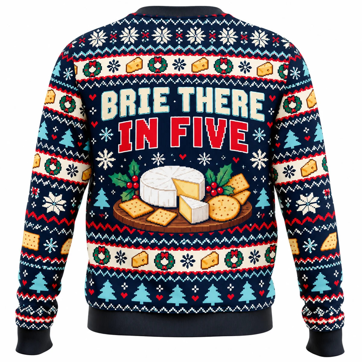 Cheese the Season Ugly Christmas Sweater - Christmas Jumper (back)