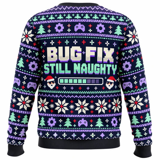 Christmas Patch Downloading Ugly Christmas Sweater - Christmas Jumper (back)