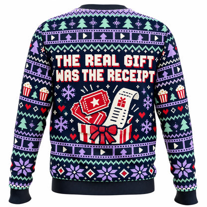 Christmas Plot Twist Ugly Christmas Sweater - Christmas Jumper (back)