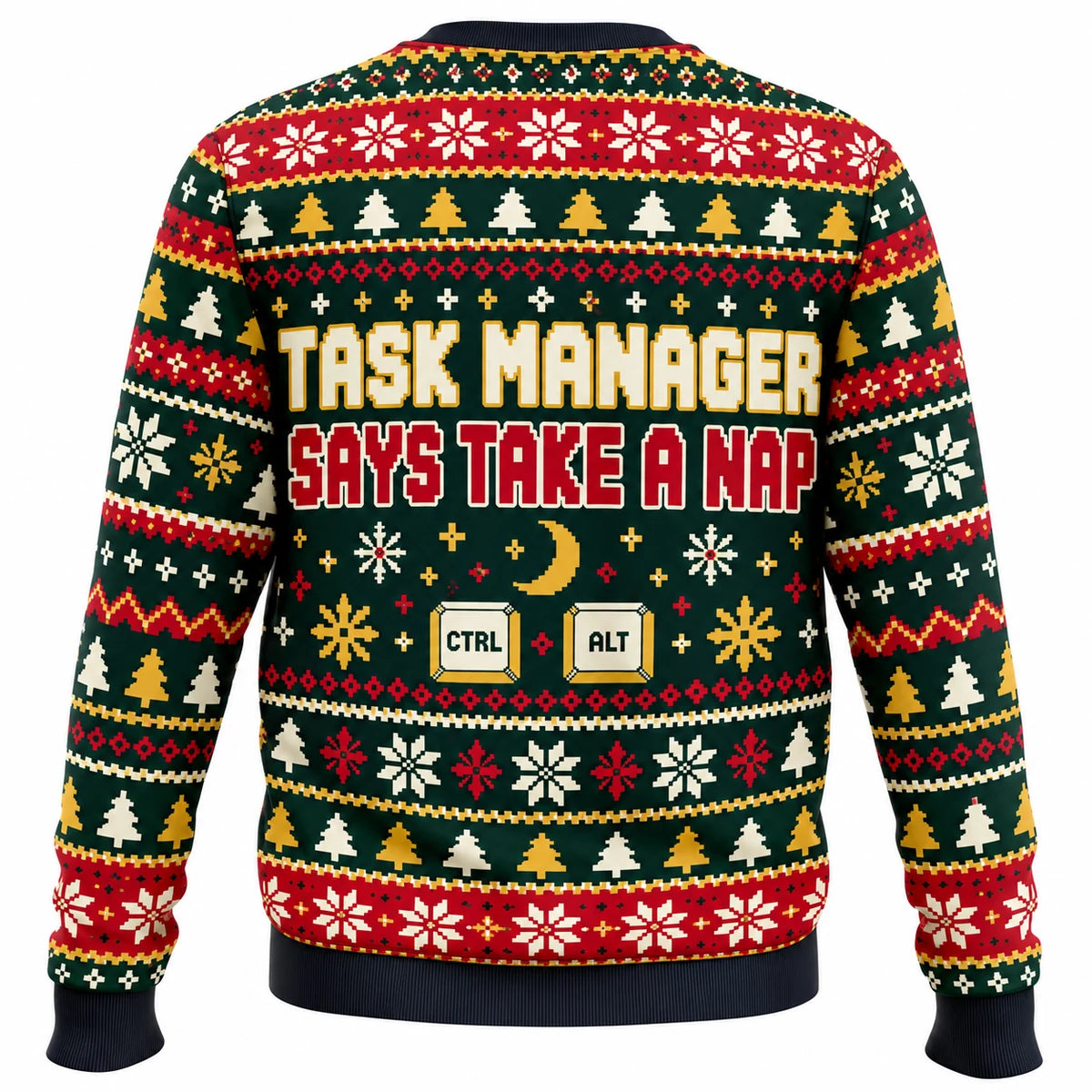 Ctrl Alt Christmas Ugly Christmas Sweater - Christmas Jumper (back)