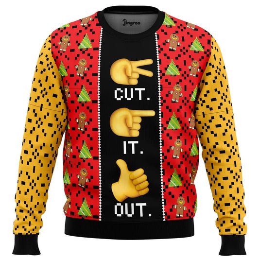 Cut It Out! Ugly Christmas Sweater - Christmas Jumper (view 1)