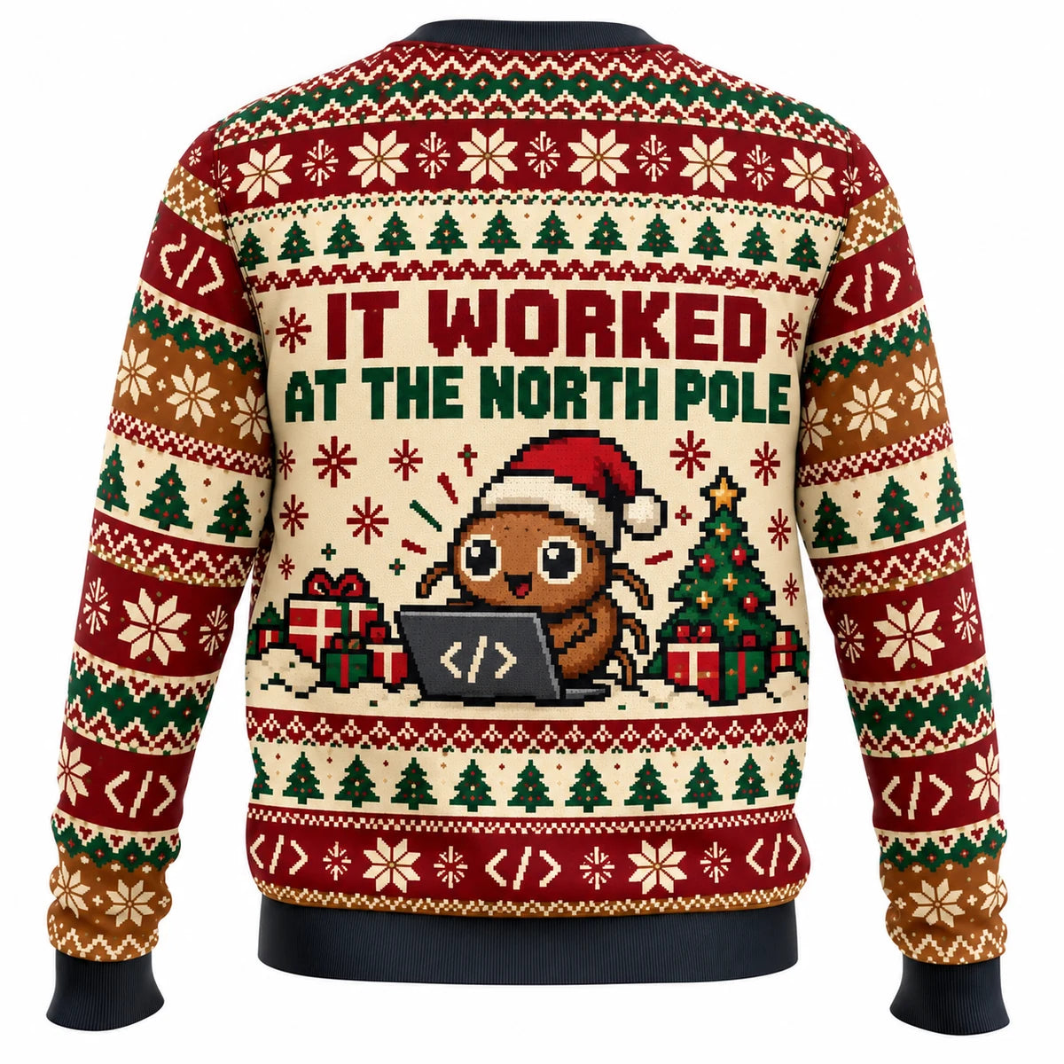 Debugging Christmas Ugly Christmas Sweater - Christmas Jumper (back)