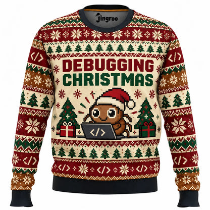Debugging Christmas Ugly Christmas Sweater - Christmas Jumper (front)