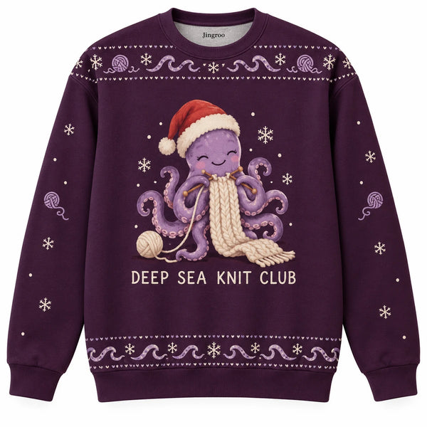 Deep Sea Knit Club Ugly Christmas Sweater
