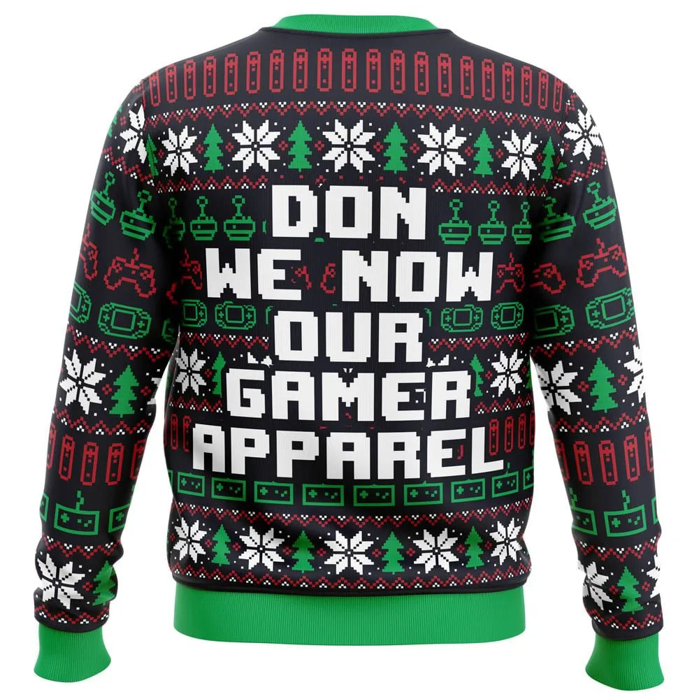 Don We Now Our Gamer Apparel Ugly Christmas Sweater - Christmas Jumper (back)