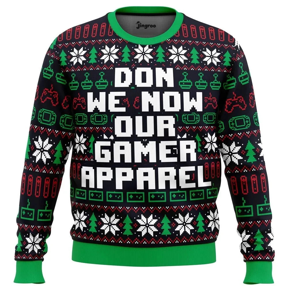 Don We Now Our Gamer Apparel Ugly Christmas Sweater - Christmas Jumper (front)
