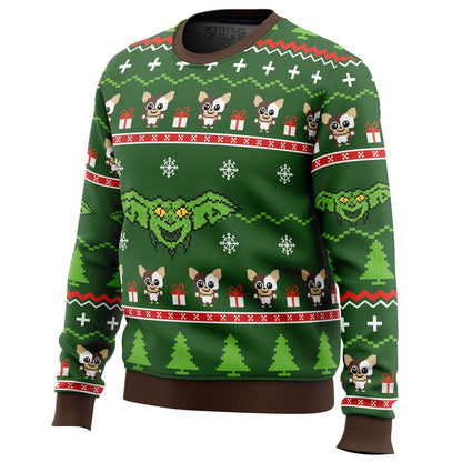 Don't Feed Them After Midnight Ugly Christmas Sweater - Christmas Jumper (back)