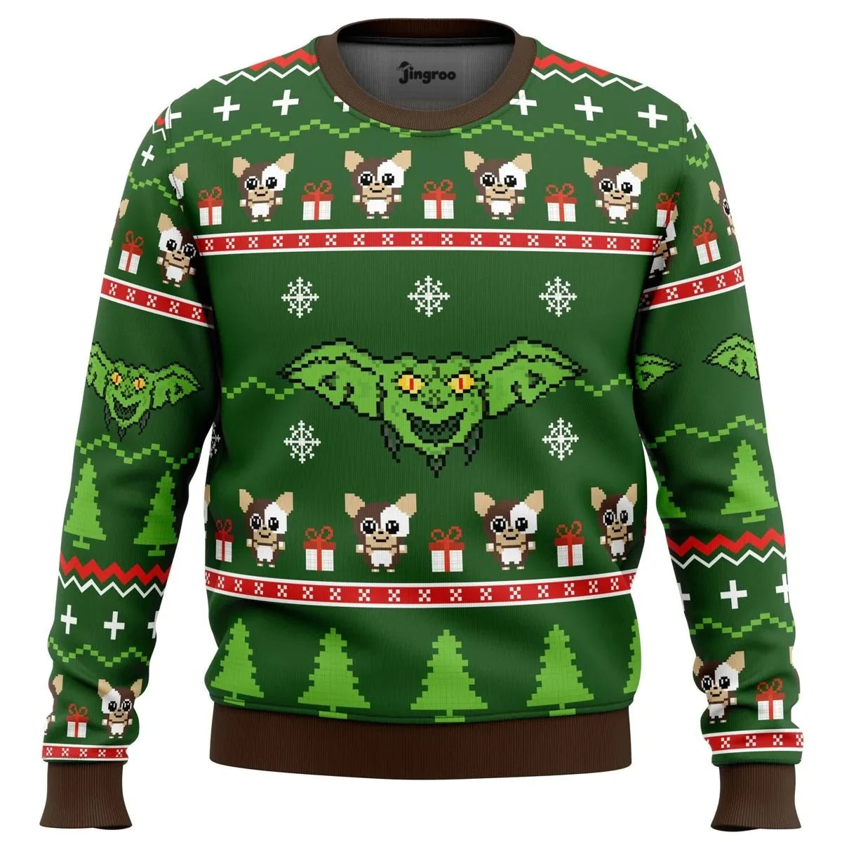 Don't Feed Them After Midnight Ugly Christmas Sweater - Christmas Jumper (front)
