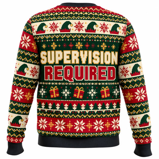 Elf in Training Ugly Christmas Sweater - Christmas Jumper (back)