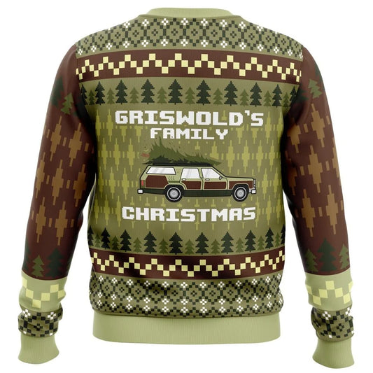 Family Christmas Road Trip Ugly Christmas Sweater - Christmas Jumper (back)