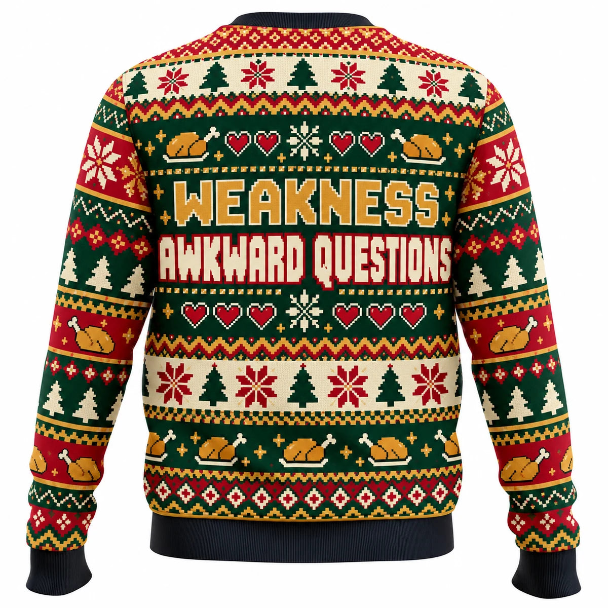 Final Boss Family Dinner Ugly Christmas Sweater - Christmas Jumper (back)