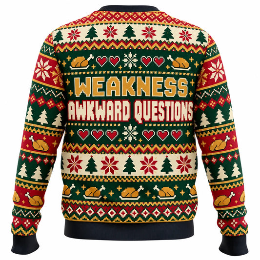 Final Boss Family Dinner Ugly Christmas Sweater - Christmas Jumper (back)