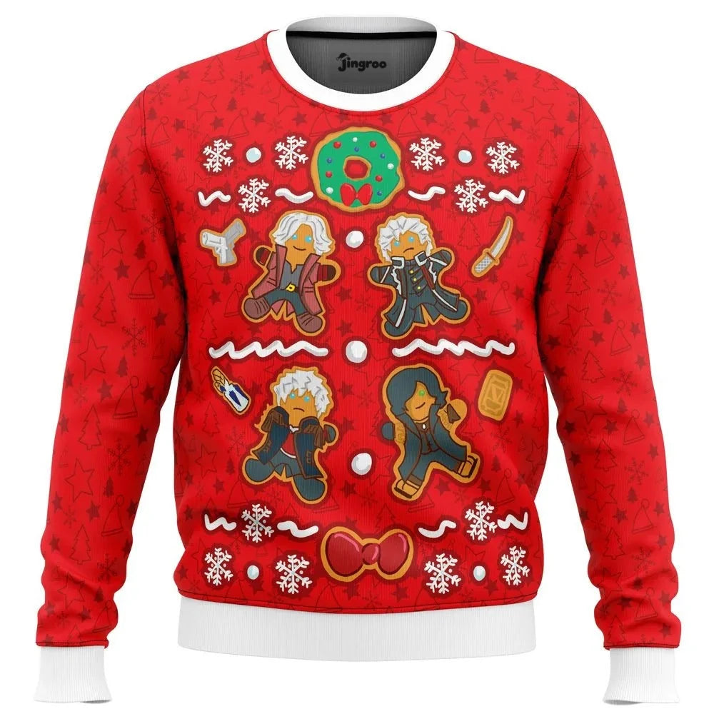 Fresh Baked Demon Hunters Ugly Christmas Sweater - Christmas Jumper (front)