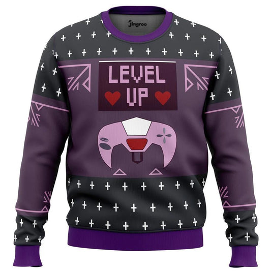 Gamer Cred Survivor Knit Ugly Christmas Sweater - Christmas Jumper (front)