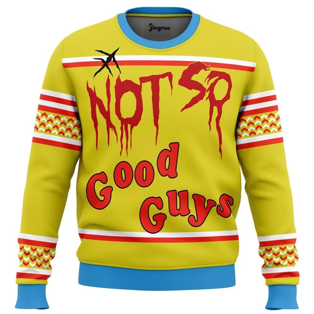 Good Guy Gone Bad Knit Ugly Christmas Sweater - Christmas Jumper (front)
