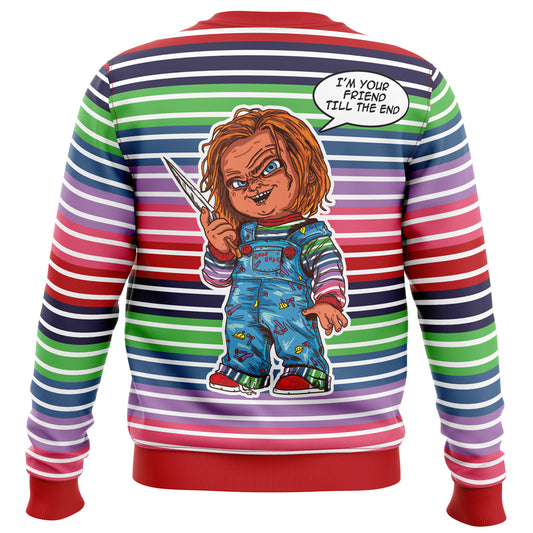 Good Guys Doll Gone Rogue Ugly Christmas Sweater - Christmas Jumper (back)