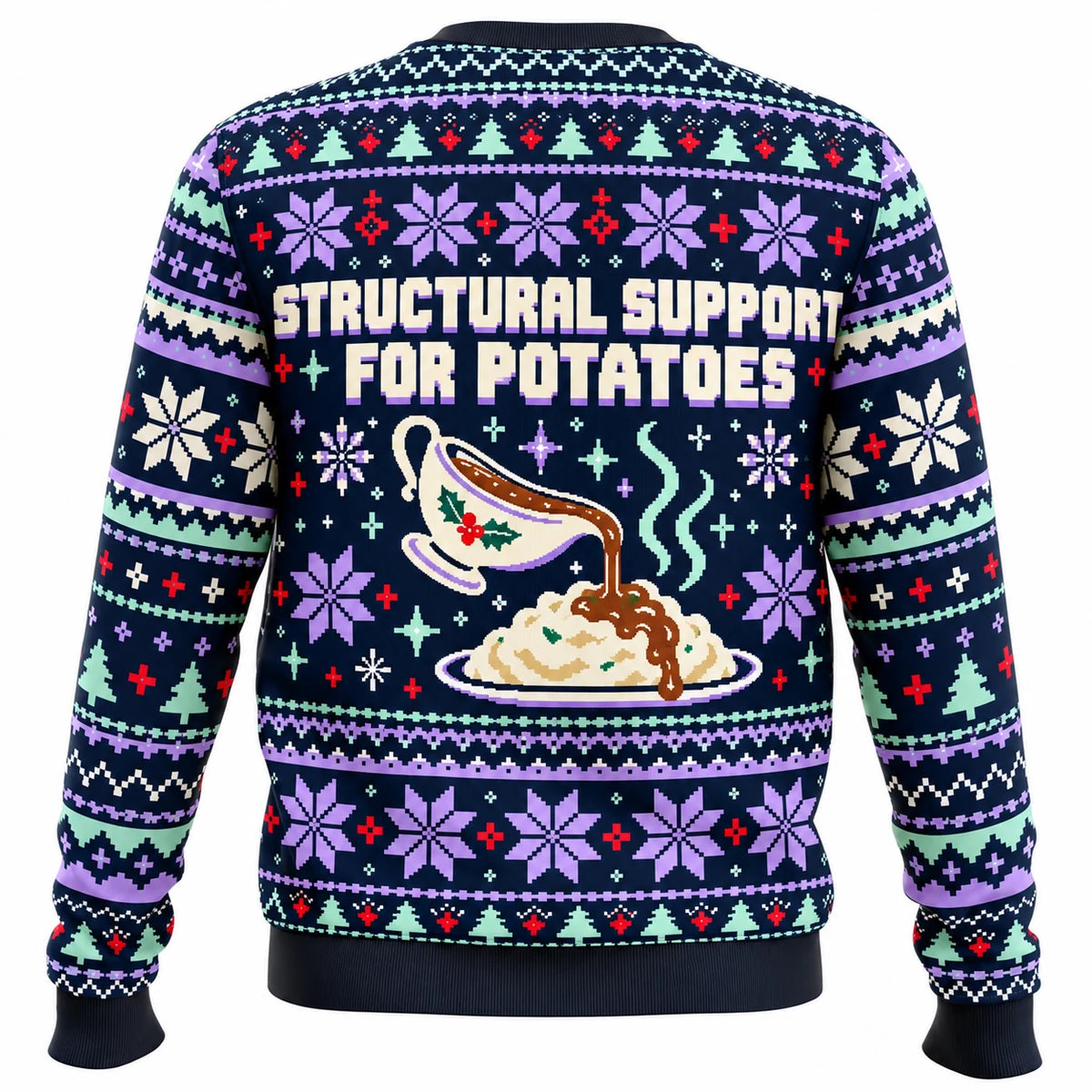 Gravy Engineer Ugly Christmas Sweater - Christmas Jumper (back)