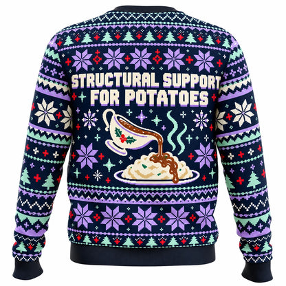 Gravy Engineer Ugly Christmas Sweater - Christmas Jumper (back)