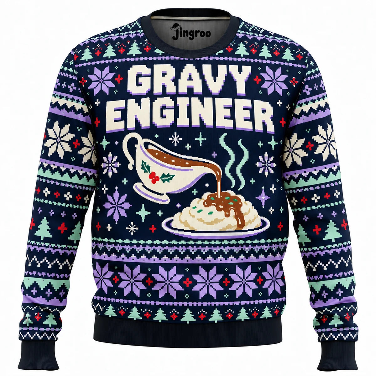 Gravy Engineer Ugly Christmas Sweater - Christmas Jumper (front)