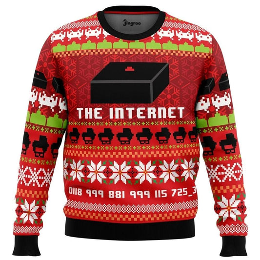 Great Reception, It's The Internet Ugly Christmas Sweater - Christmas Jumper (front)