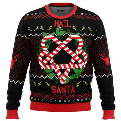 Hail Santa Ugly Christmas Sweater - Christmas Jumper (view 1)